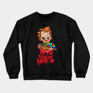 chucky eat ramen Crewneck Sweatshirt